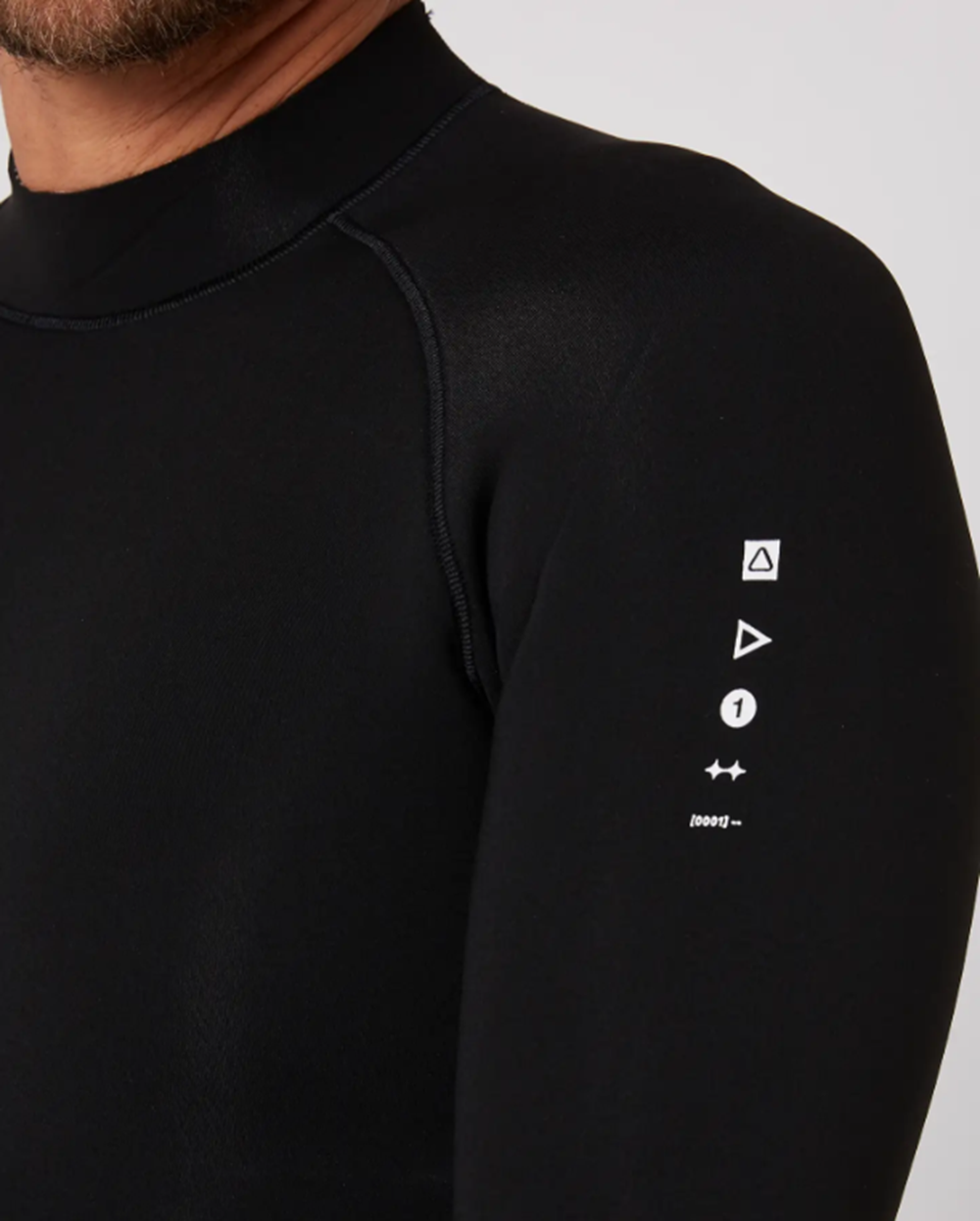 Follow P1 2mm Wetty Top Mens Black