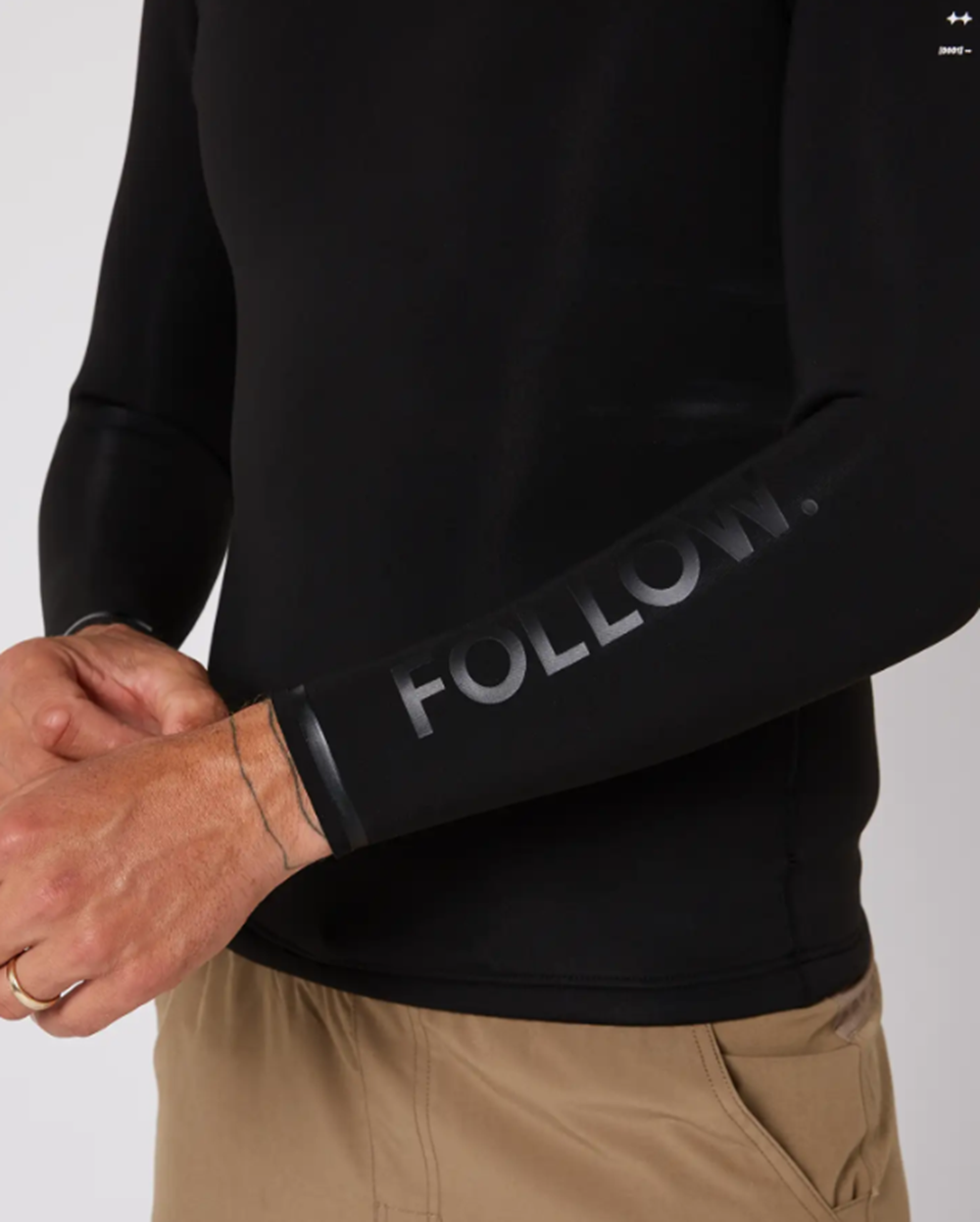 Follow P1 2mm Wetty Top Mens Black