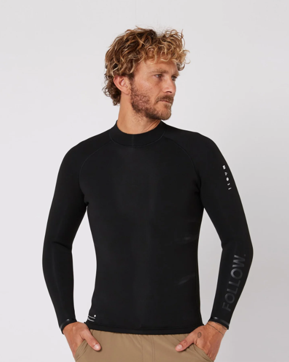 Follow P1 1mm Wetty Top Mens Black