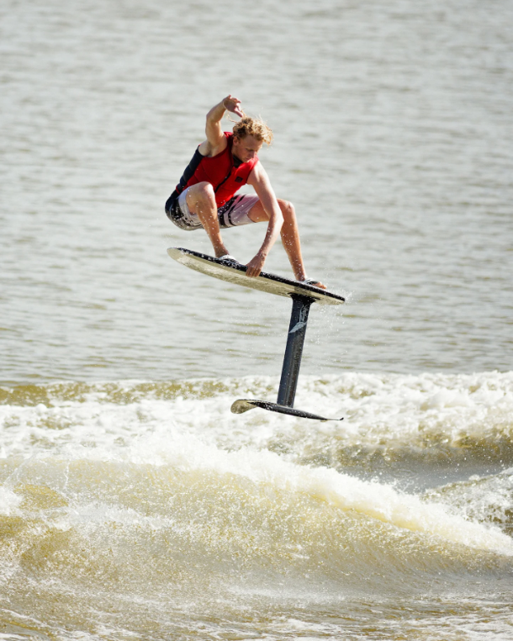 Follow Corp Impact Vest Mens Red Grey