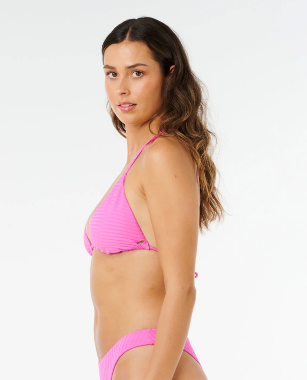 Rip Curl Prem Surf Sliding Tri Swim Top D-DD Super Pink