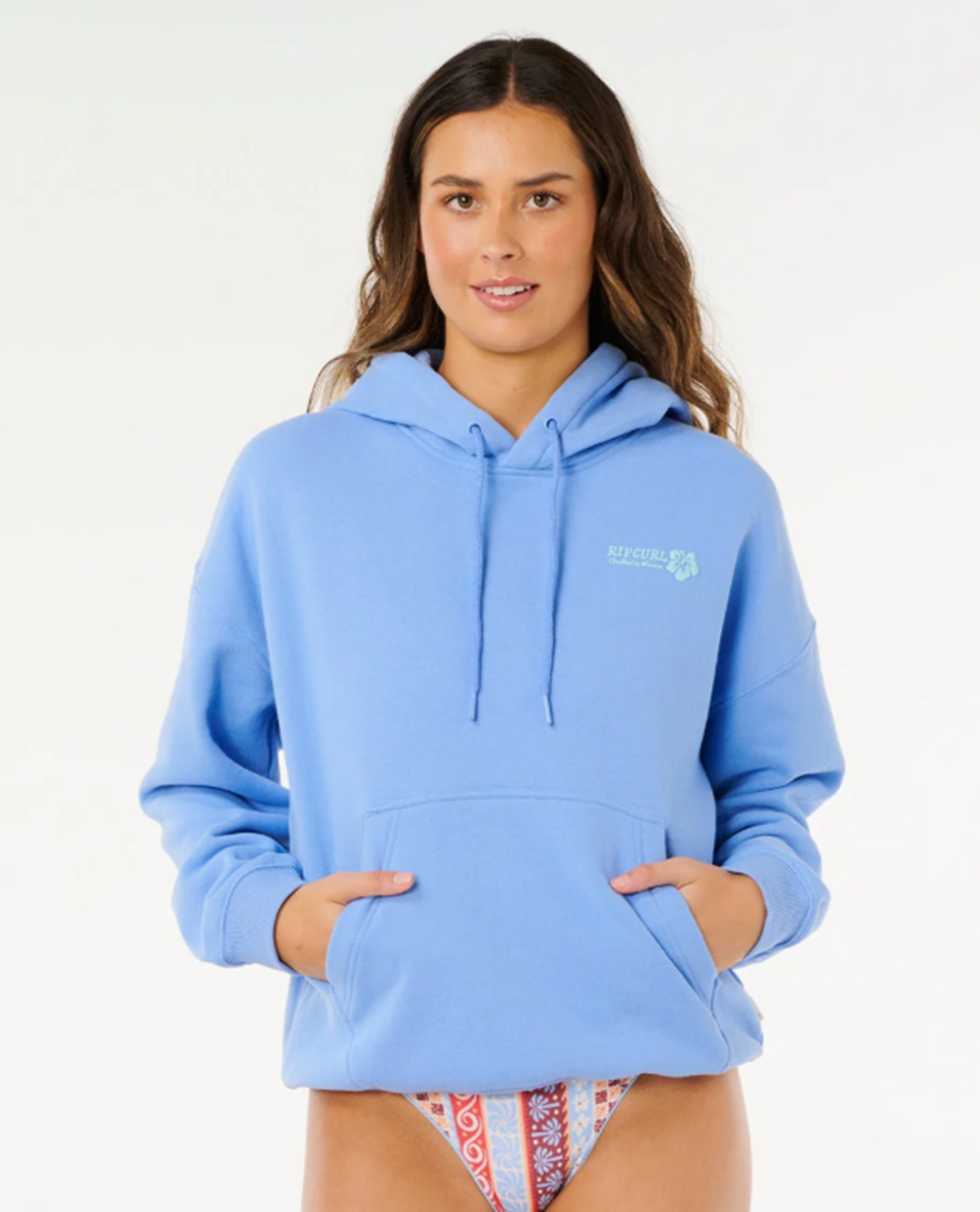 Rip Curl Surf Puff Relax Hoodie Corn Blue