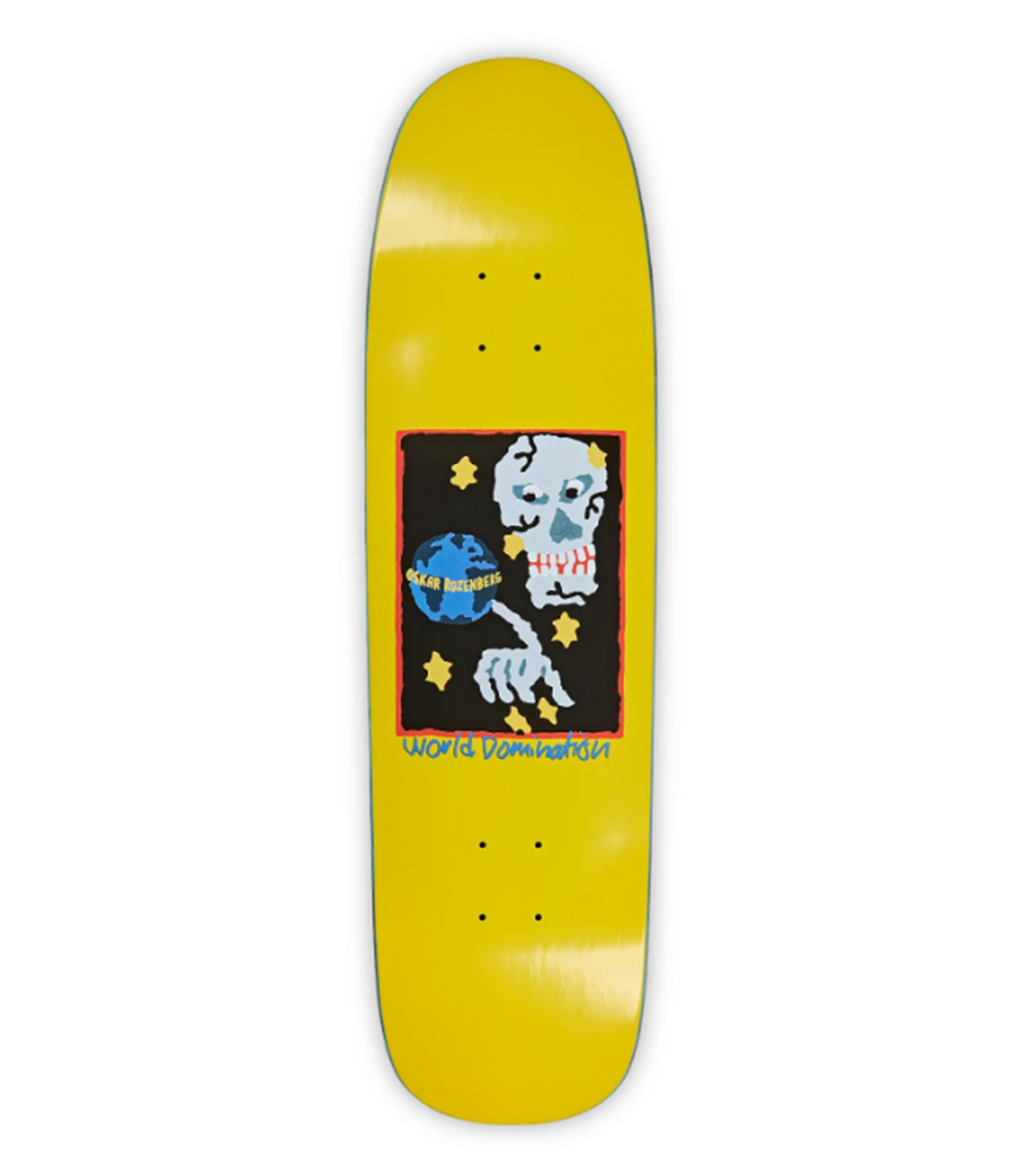 Polar Rozenberg World Dom Skateboard Deck Yellow 8.6x14.5WB