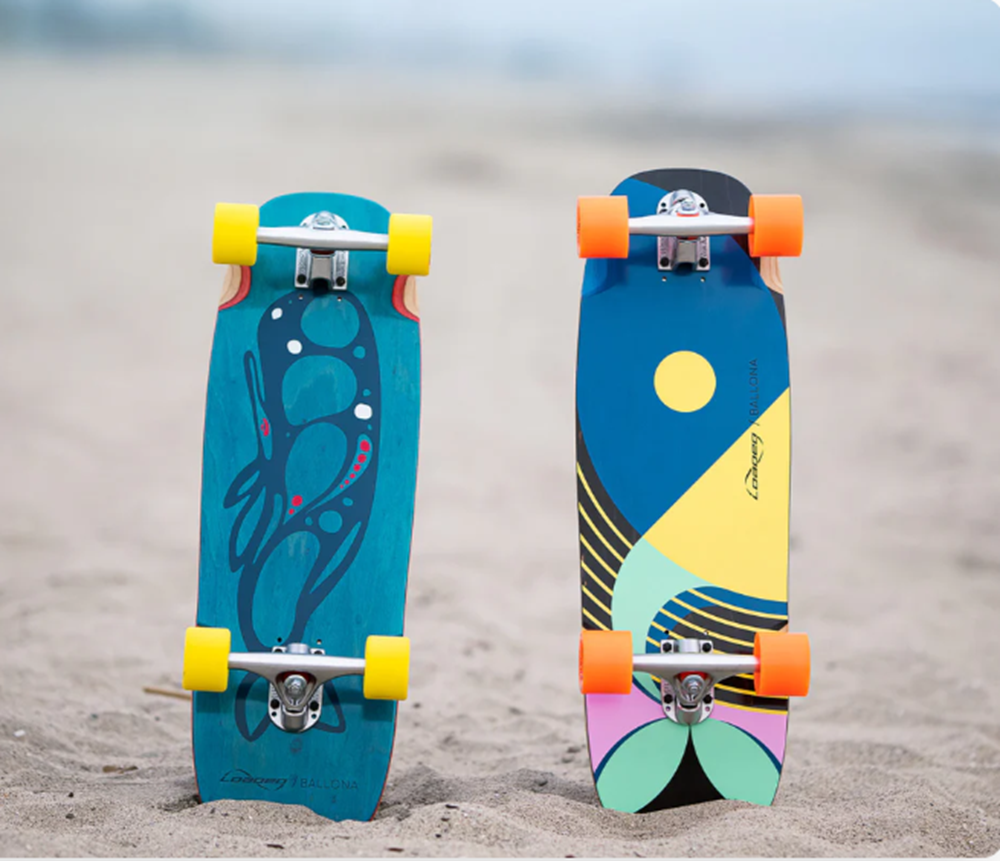 Loaded Ballona Willy Skateboard Complete Blue Yellow 9x27.75"