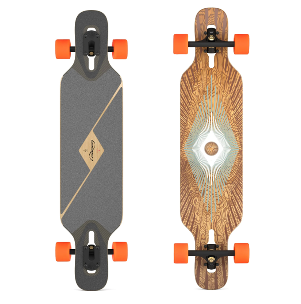 Loaded Tan Tien Flex 2 Skateboard Complete Brown 8.75x39"