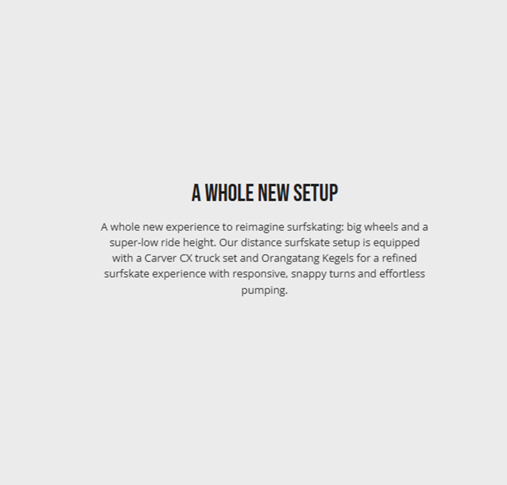 Loaded Tangent SurfSkate Skateboard Complete Light Blue 9.75x36.375"