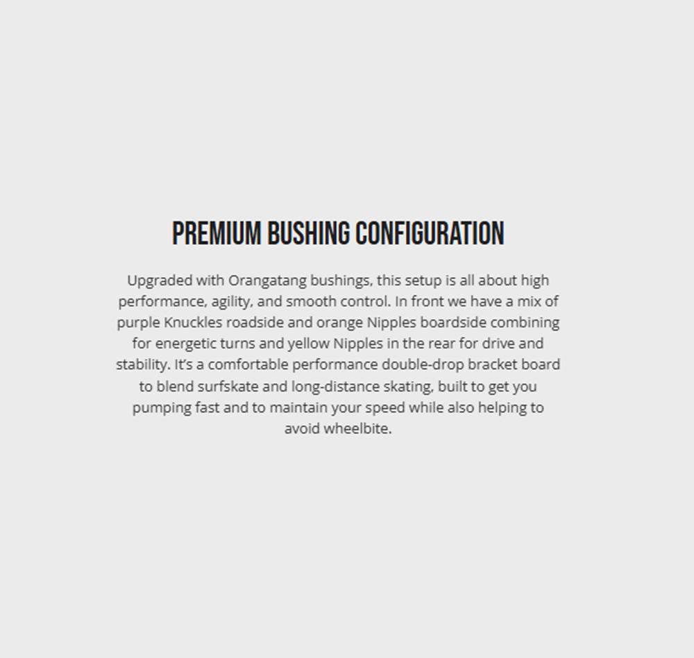 Loaded Tangent SurfSkate Skateboard Complete Light Blue 9.75x36.375"