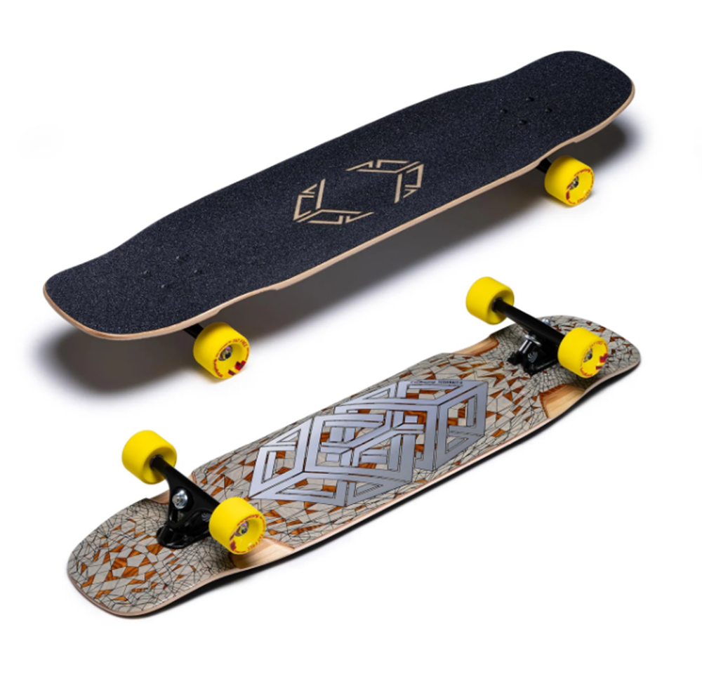 Loaded Tesseract II Chroma Skateboard Complete Natural Silver 9.6x39.5"
