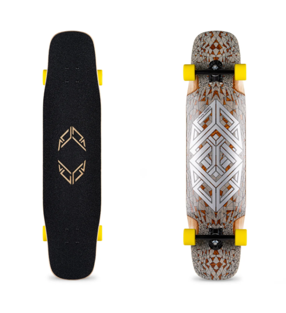 Loaded Tesseract II Chroma Skateboard Complete Natural Silver 9.6x39.5"