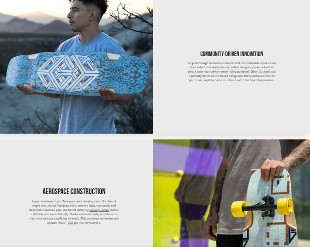 Loaded Tesseract II Chroma Skateboard Complete Natural Silver 9.6x39.5"