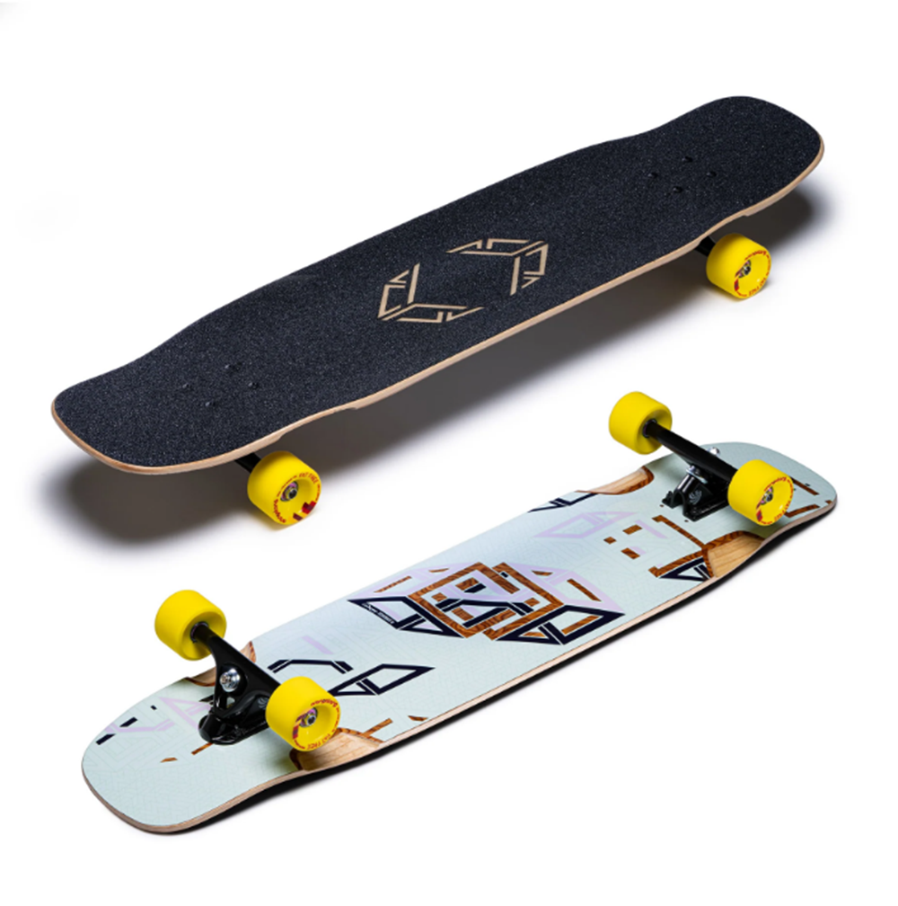 Loaded Tesseract II Spectra Skateboard Complete White Natural 9.6x39.5"