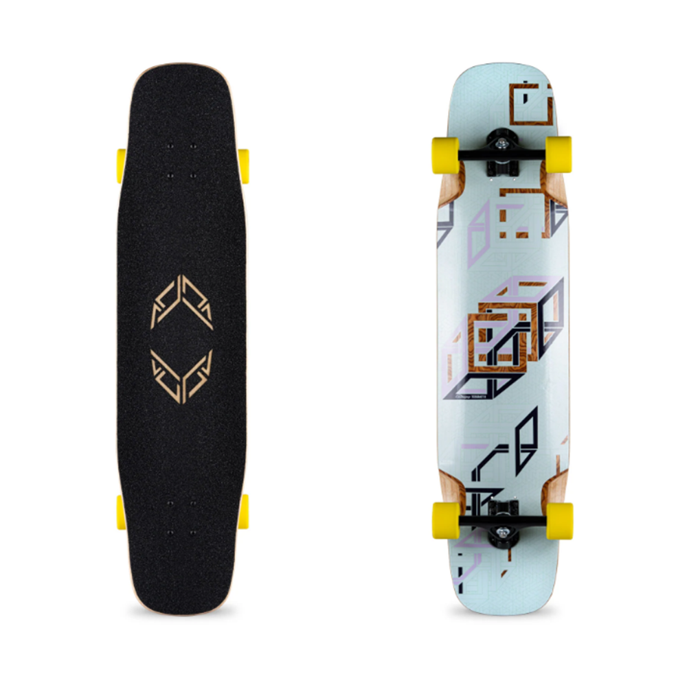 Loaded Tesseract II Spectra Skateboard Complete White Natural 9.6x39.5"