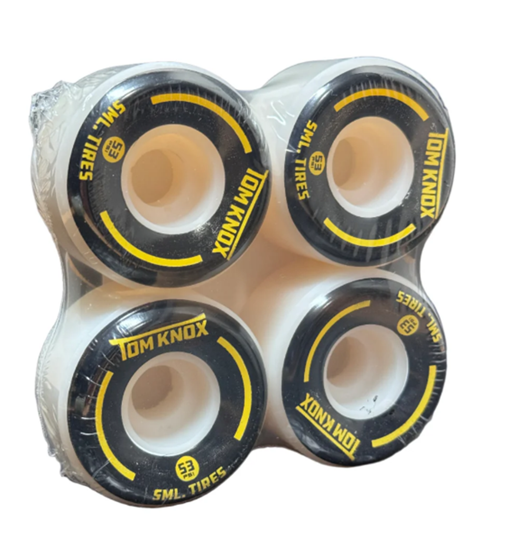 SML Street Tires Knox Wheels Set Natural Black 53mm