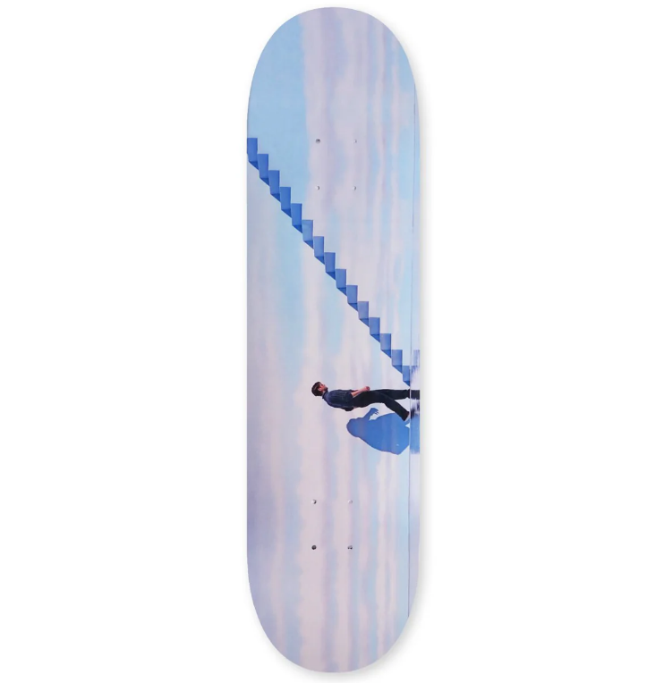Cafe Was Nothing Real Skateboard Deck Blue 8.25x14WB