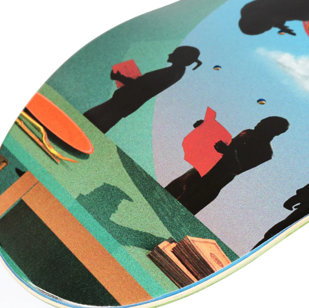 Cafe Monopoly Two Skateboard Deck Blue 8.12x14WB