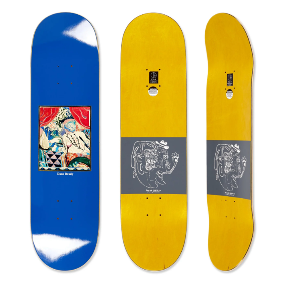 Polar Brady Time Travelers Skateboard Deck Blue 8.5x14.1WB