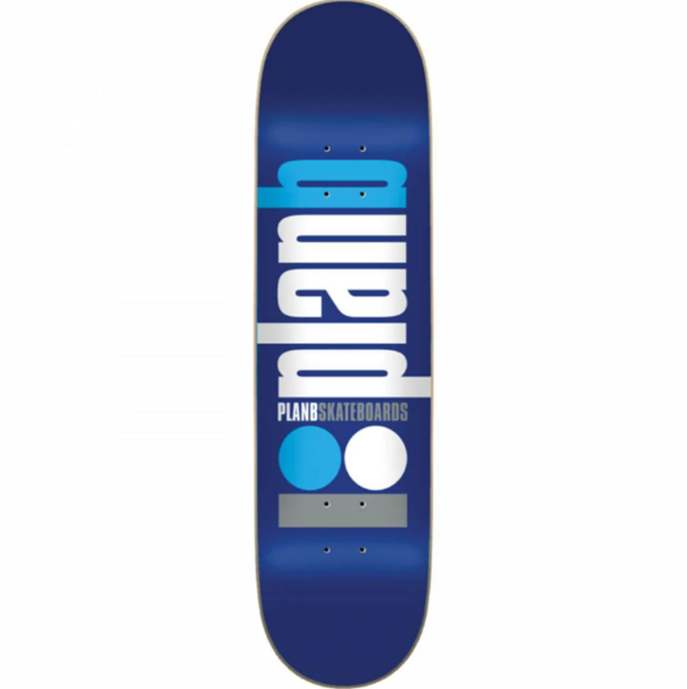 Plan B Classic Logo Skateboard Deck Blue 8.12x14.2WB
