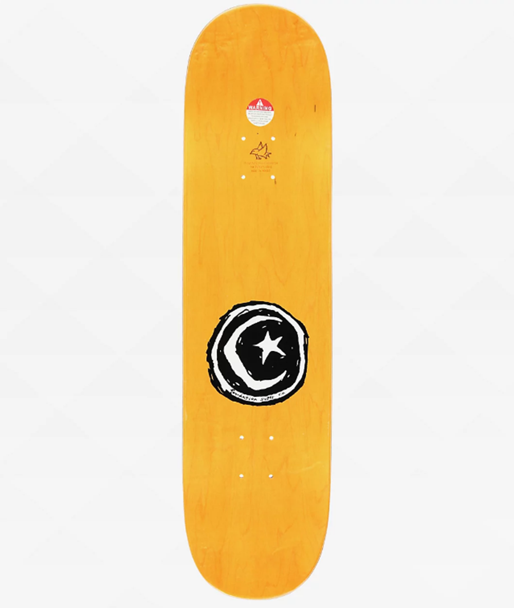 Foundation 3 Star Skateboard Deck Red 8.13x14.2WB