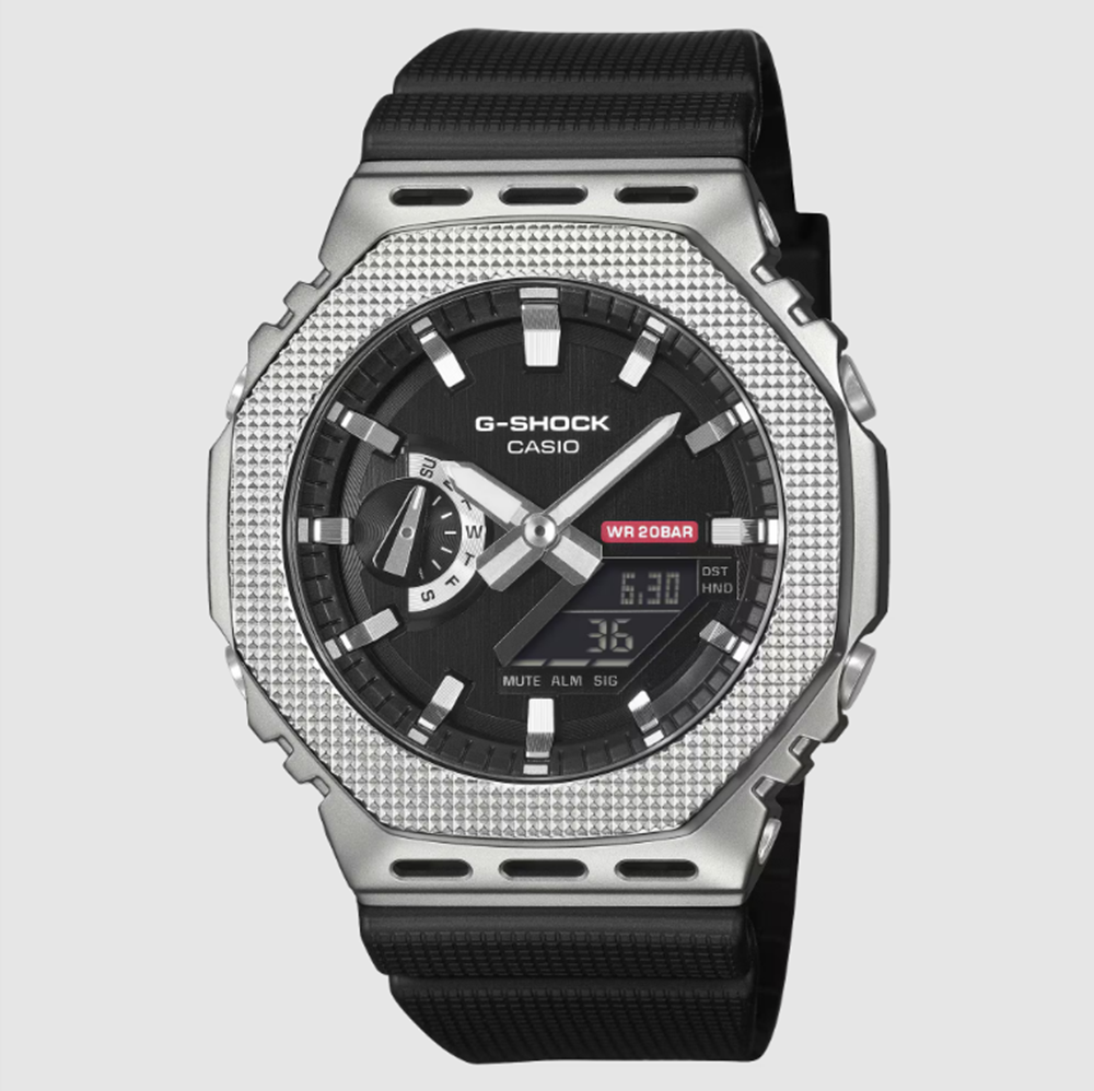 GSHOCK GM2100M-1A Watch Silver Black