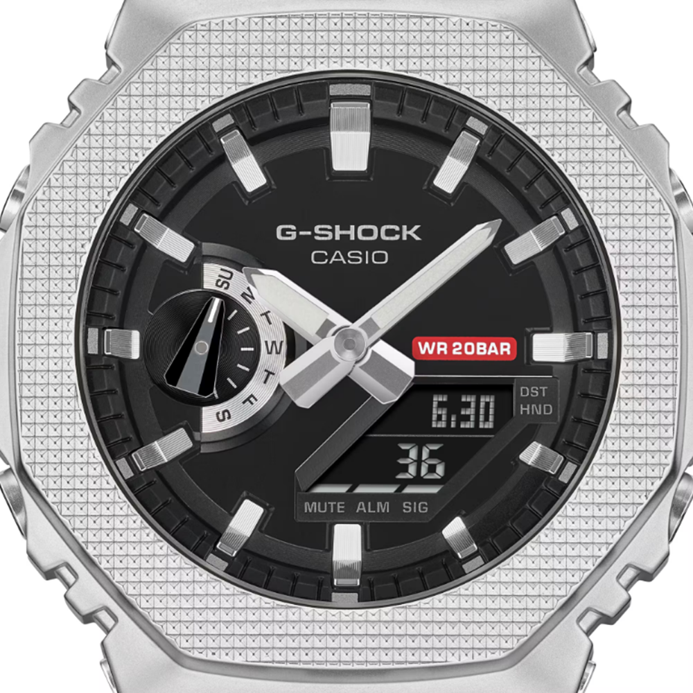 GSHOCK GM2100M-1A Watch Silver Black