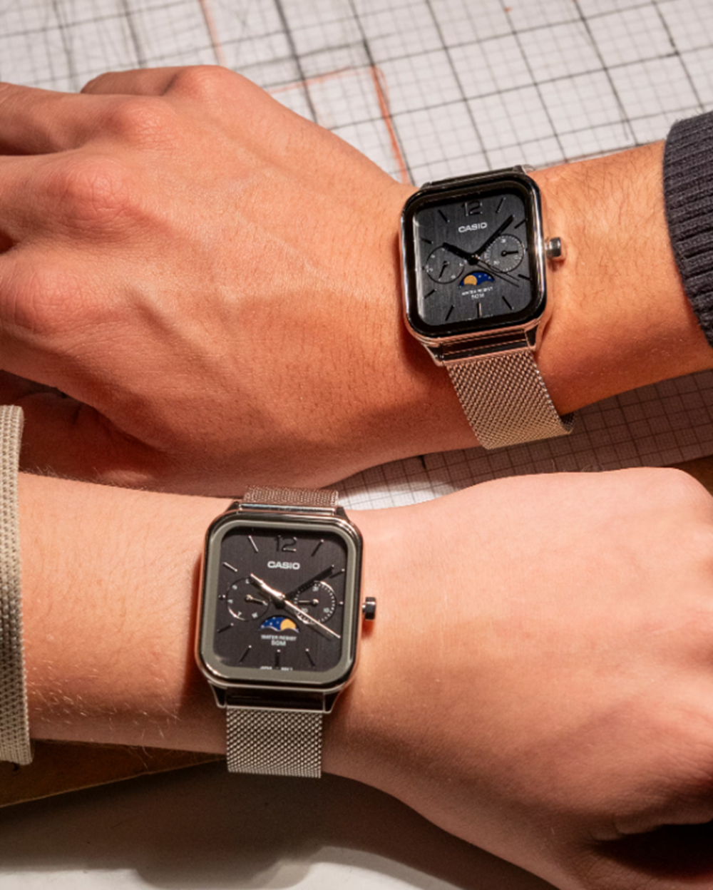 CASIO MTPM305MC-1AV Watch Silver