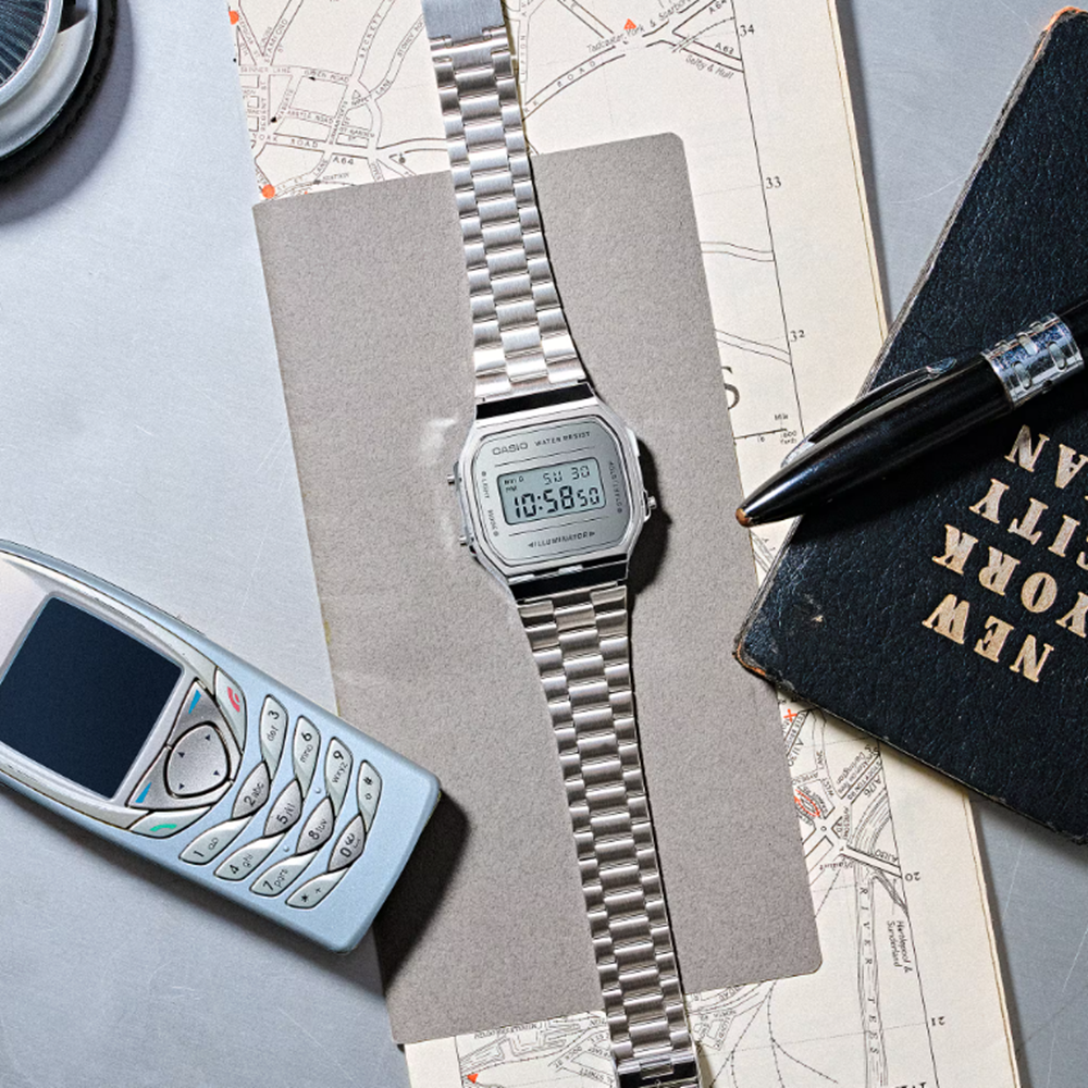 CASIO A168WEM-7VT Watch Silver