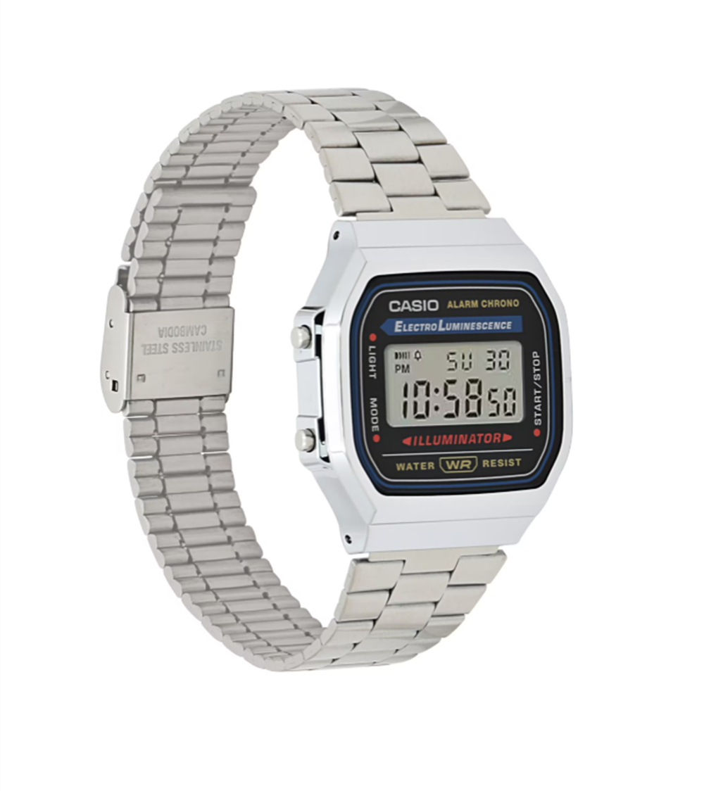 CASIO A168WA-1Q Watch Silver