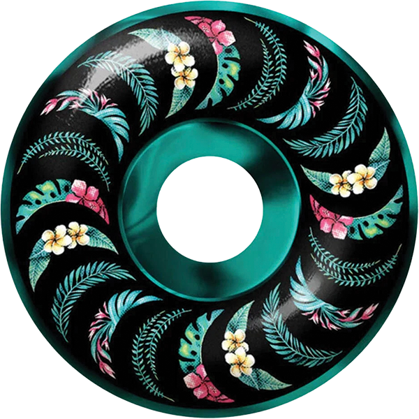 SPITFIRE F4 99A CLASSIC 56MM FLORAL CLASSIC TEAL/BLK SWL WHEELS SET