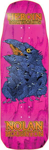 HEROIN NOLAN CROW SKATEBOARD DECK-10X30.85
