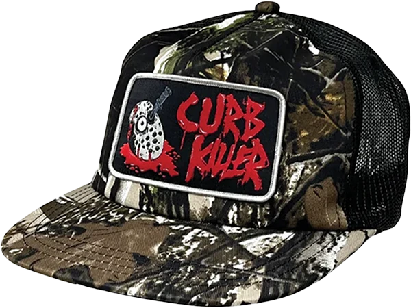 HEROIN CURB KILLER TRUCKER HAT ADJ-CAMO
