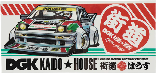 DGK KAIDO HOUSE RACEWAY STICKER SINGLE