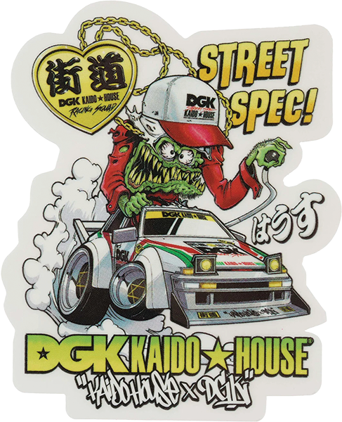 DGK KAIDO HOUSE WIDE OPEN STICKER SINGLE