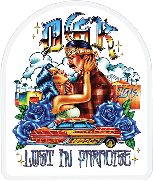 DGK LOST IN PARADISE STICKER SINGLE