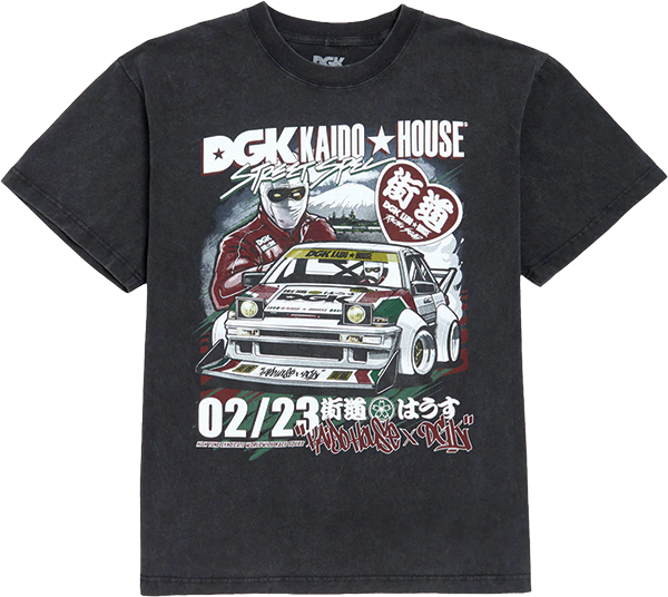 DGK KAIDO HOUSE RACEWAY BOXY SS MEDIUM VINTAGE BLK