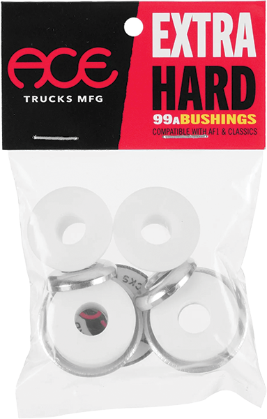ACE EXTRA HARD BUSHINGS KIT 99a/99a WHITE 2pr