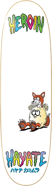 HEROIN HAYATE FOX EGG SKATEBOARD DECK-8.75X31.4