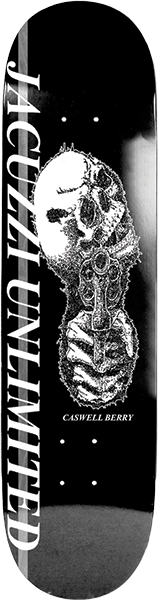 JACUZZI BERRY GUNNER SKATEBOARD DECK-8.0 BLK EX7
