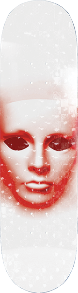 OPERA FACE SKATEBOARD DECK-7.75 WHT/HOLO EX7