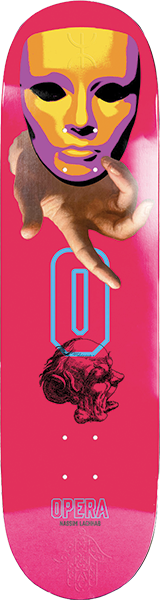 OPERA LACHHAB HANDED SKATEBOARD DECK-8.5 PINK EX7