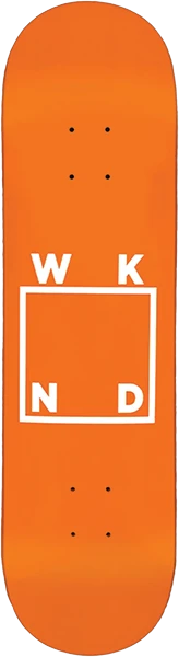 WKND LOGO SKATEBOARD DECK-8.12 ORANGE