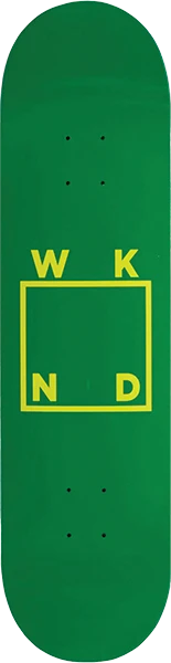 WKND LOGO SKATEBOARD DECK-8.25 GREEN