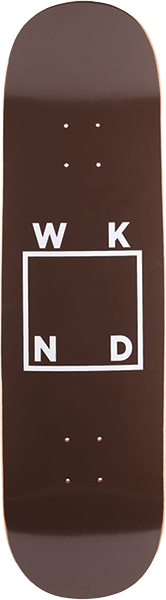 WKND LOGO SKATEBOARD DECK-8.5 BROWN