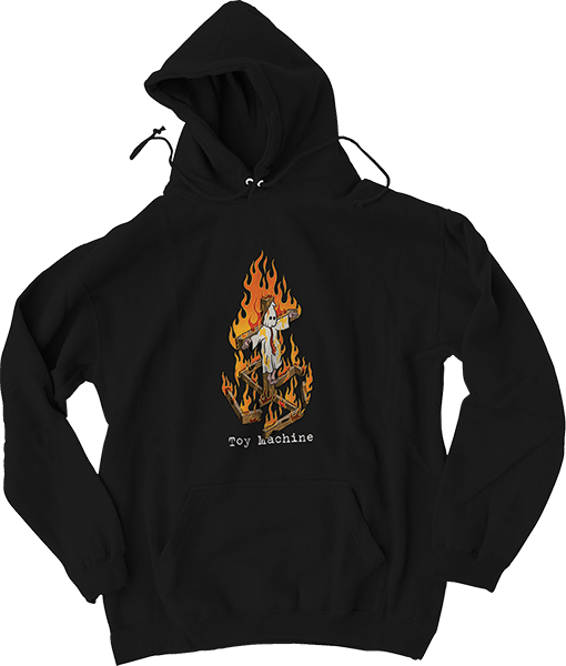 TOY MACHINE TEMPLETON CHARRED CROSS HD/SWT XLarge BLACK