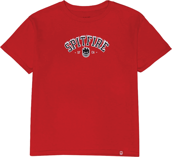 SPITFIRE TEAM BIGHEAD FLAMES YTH SS S-RED/BLK