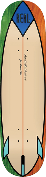 REAL SILVA SPEED EGG SKATEBOARD DECK-8.28