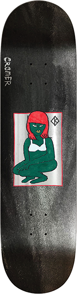 KROOKED CROMER GRN LADY SKATEBOARD DECK-8.25 DBX