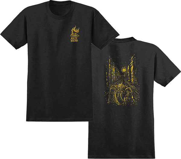 ANTI HERO FIRESIDE SS LARGE HEATHER ASPHALT