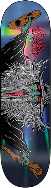 BLOOD WIZARD FLYING WIZARD DARK PRISM SKATEBOARD DECK-8.6 w/ grip