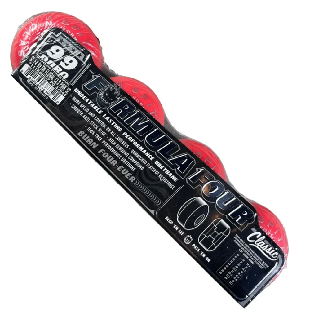 Spitfire F4 Team Floral Classics Wheels Pink Black 52/99a