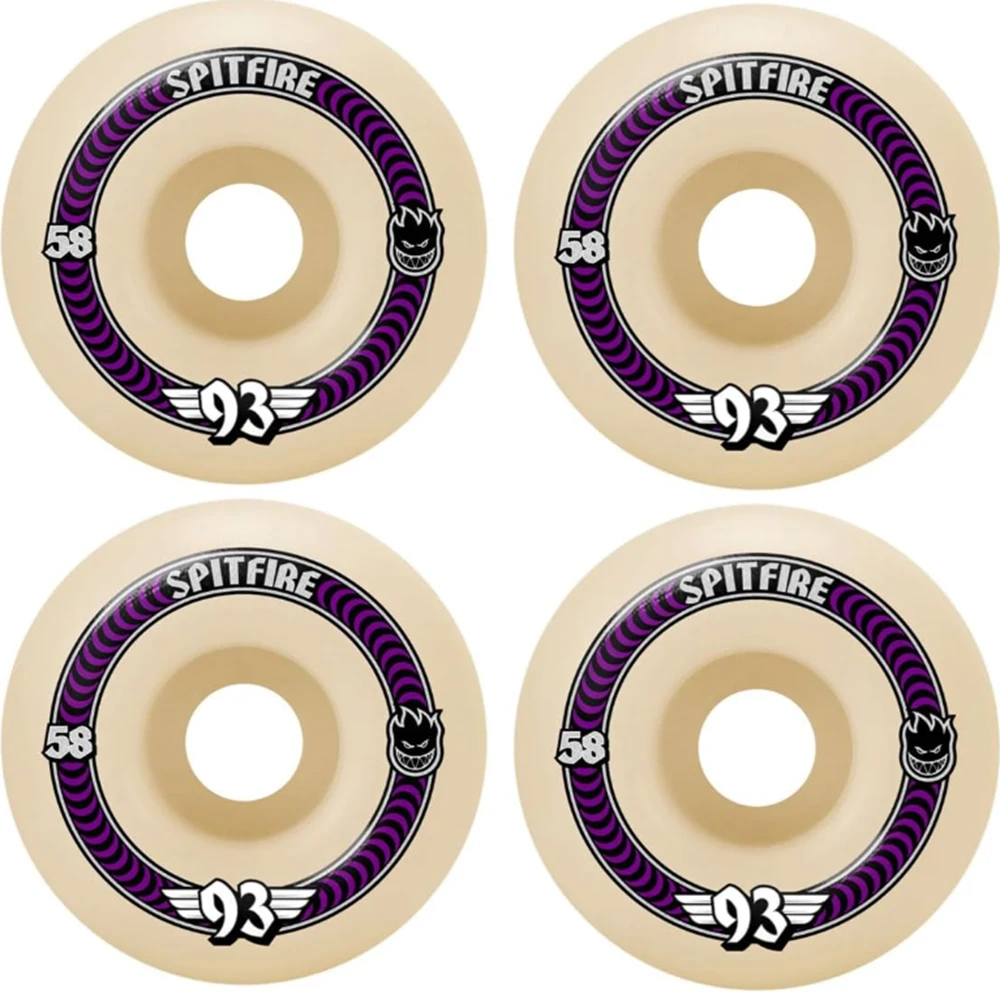 Spitfire F4 Soft Slider Classic Wheels Natural Purple 58/93a